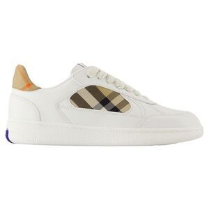 Burberry Arthur Leather LowTop Sneakers Women white | white
